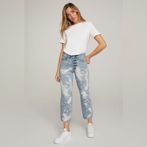 NWT Good American Blue Acid Wash Jeans Size 29